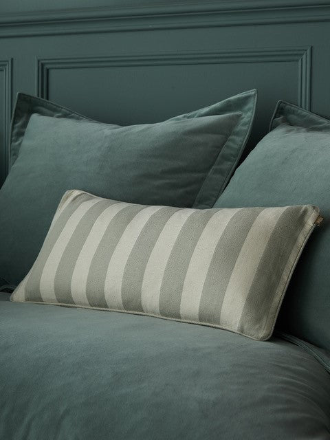 Sage Striped Long Cushion