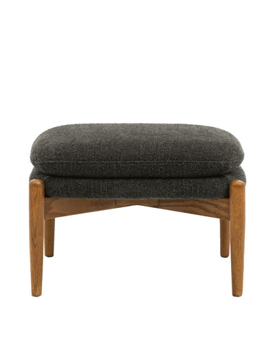 Sonny Charcoal Boucle Footstool