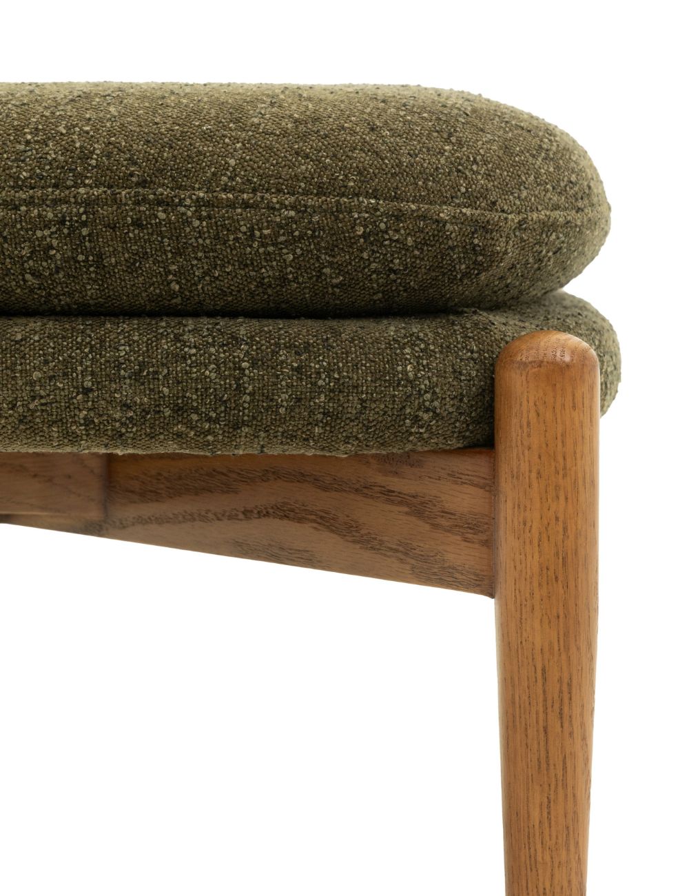 Sonny Moss Boucle Footstool