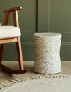 Tapered Terrazzo Side Table