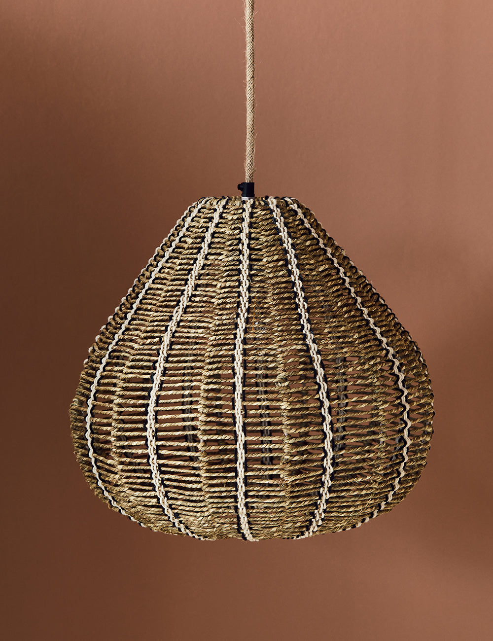 Teardrop Seagrass Ceiling Lamp