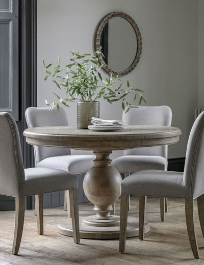 William Extendable Round Dining Table