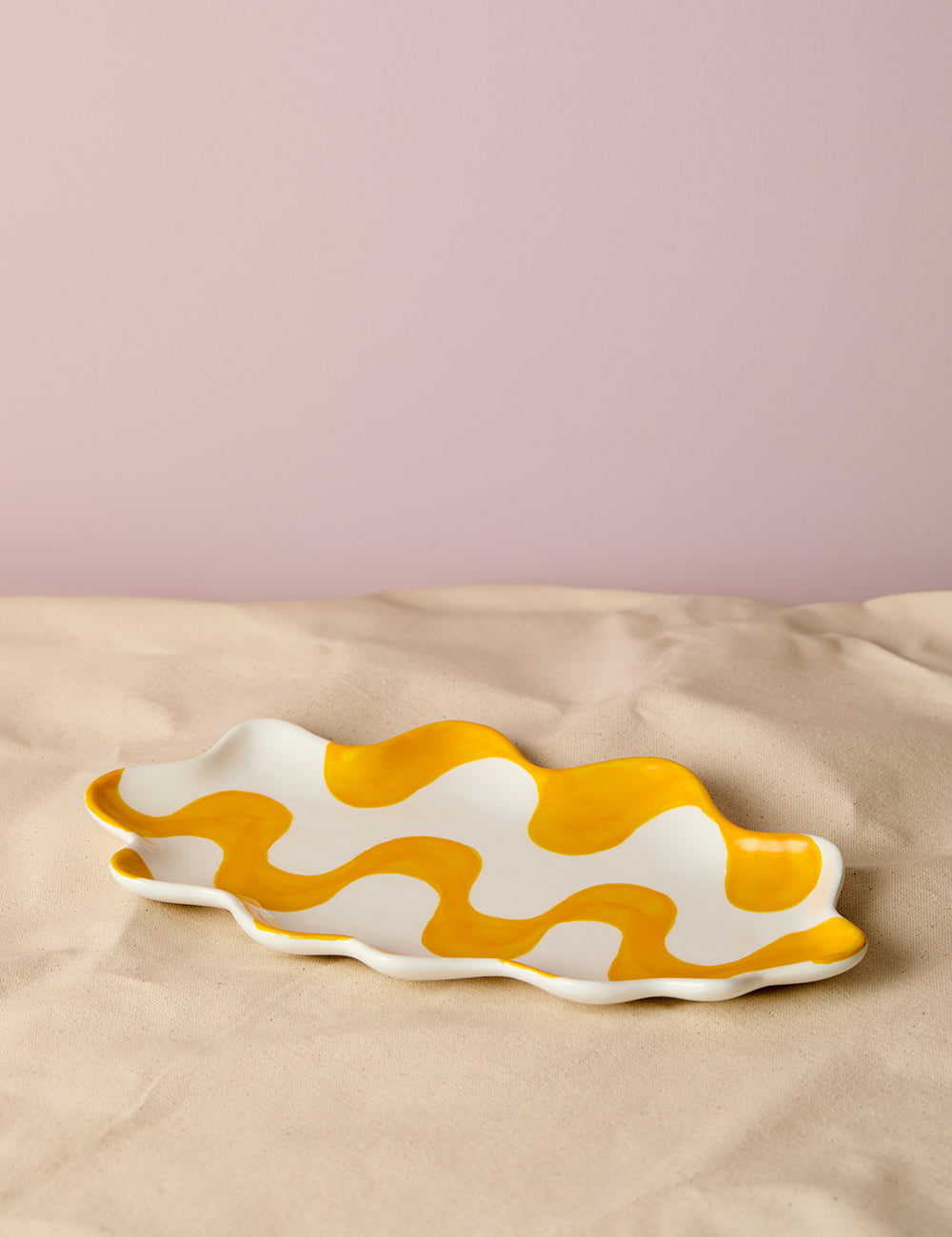 Yellow Curvy Tray