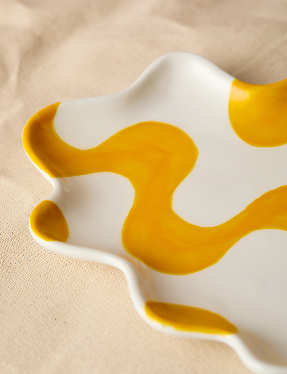 Yellow Curvy Tray